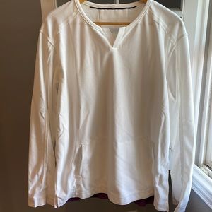 NWT white long sleeve pullover XL
